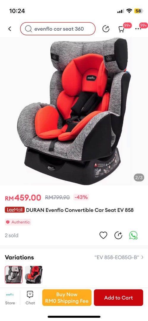 Evenflo duran on sale