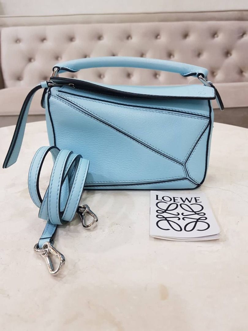 Loewe puzzle light blue shop