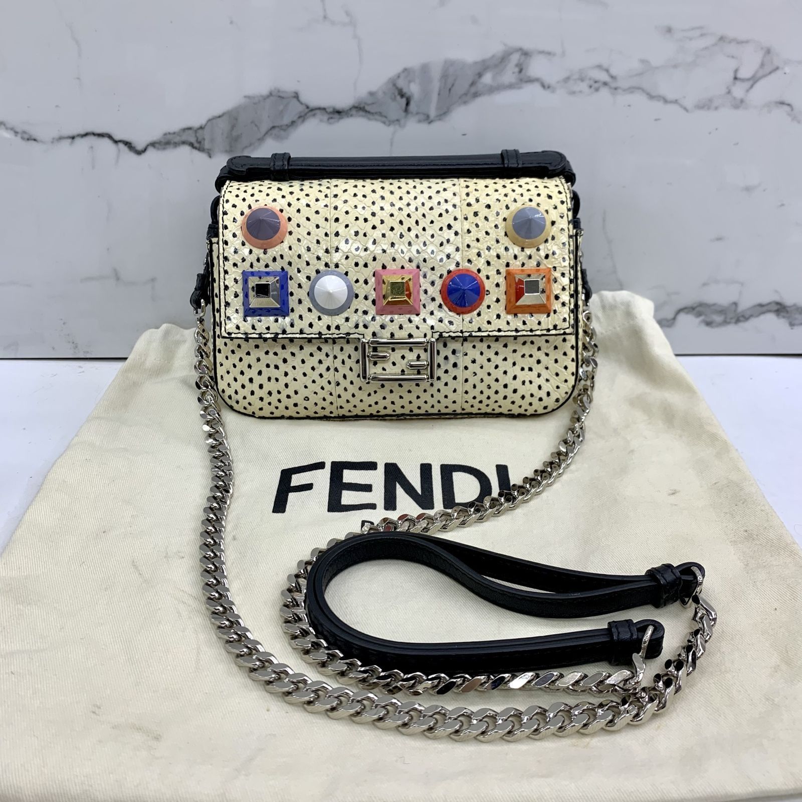 Fendi micro double baguette clearance