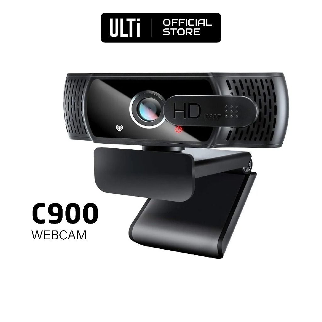 Webcam 1080P Camera with Microphone EMEET C960, 2 Mics Streaming Webcam  with Privacy Cover, Black