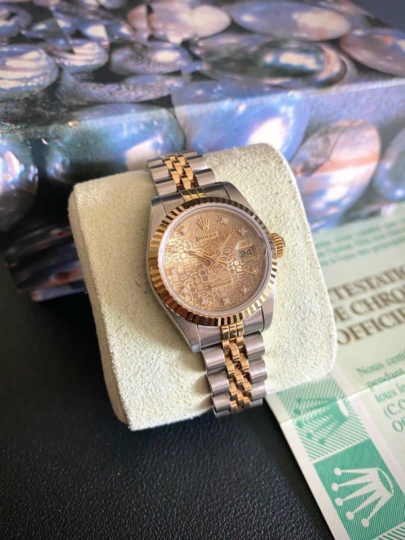 2 tone rolex with diamonds