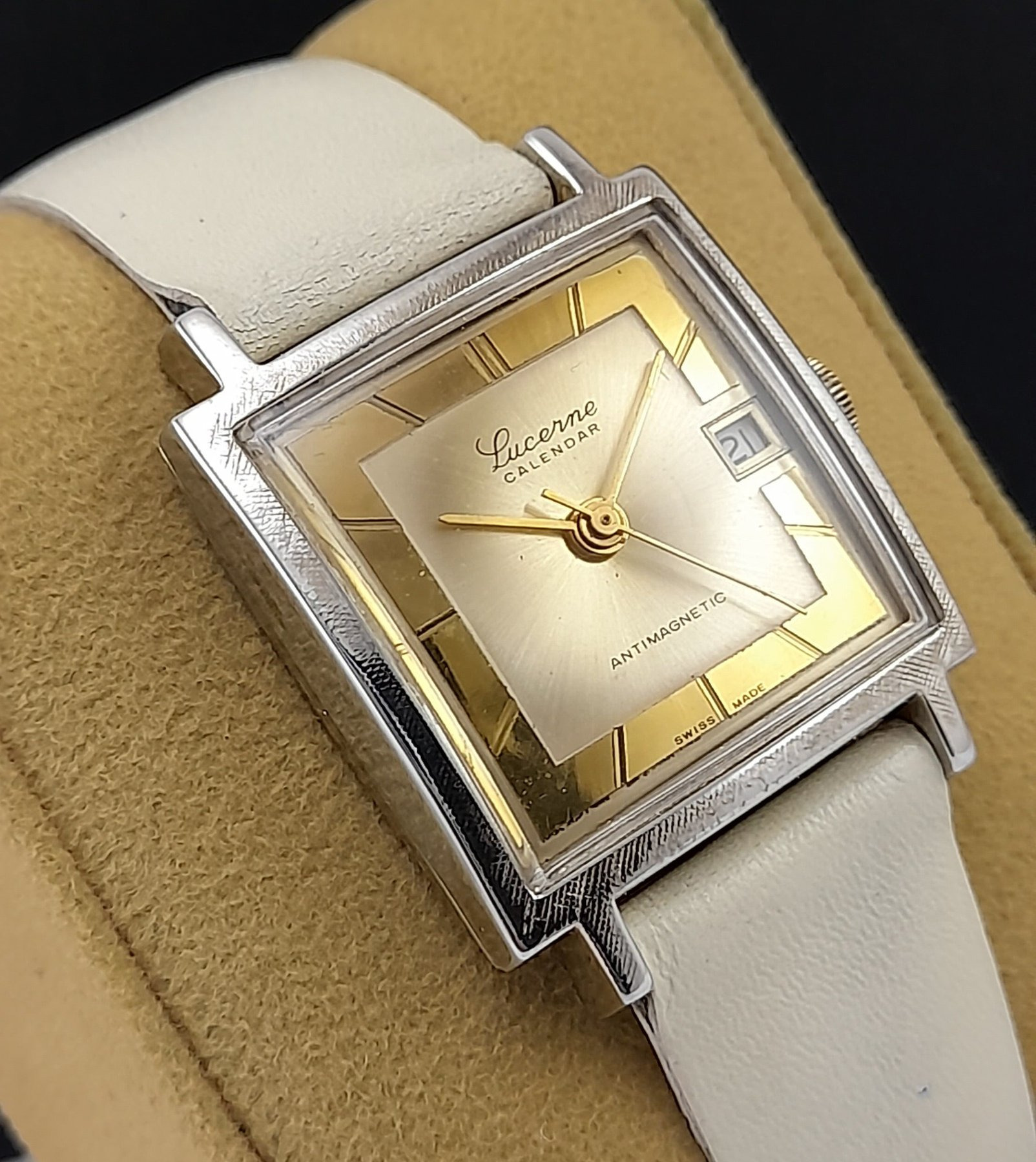 Lucerne antimagnetic swiss made wrist watch best sale