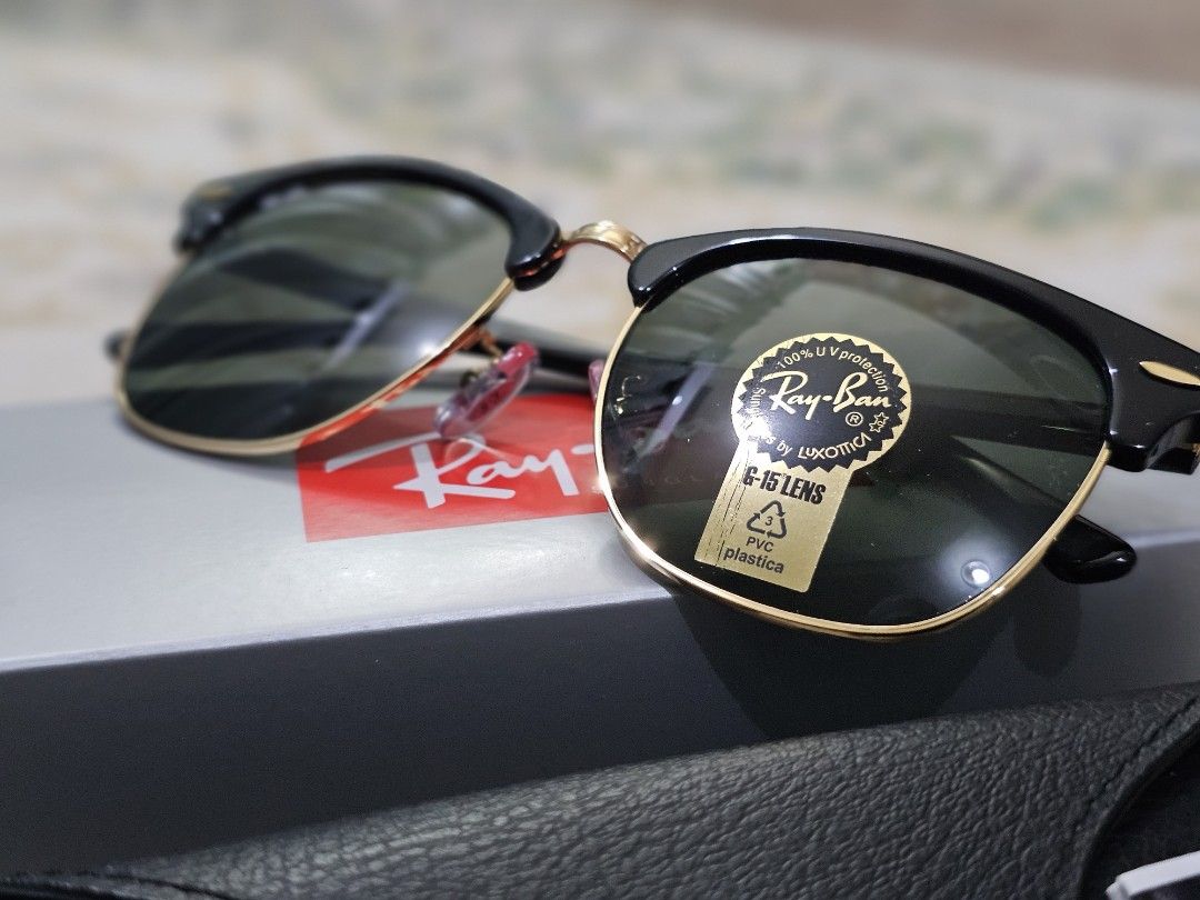 Genuine Original Ray Ban Clubmaster RB3016F WO365 55mm Sunglasses