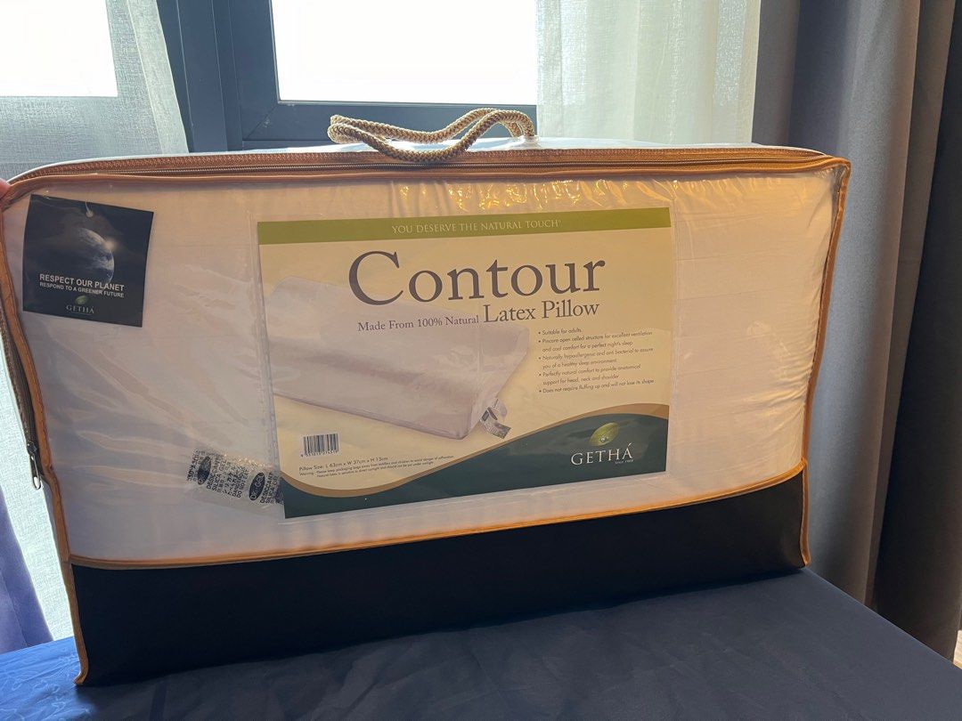 Getha contour pillow 100 latex Furniture Home Living Bedding