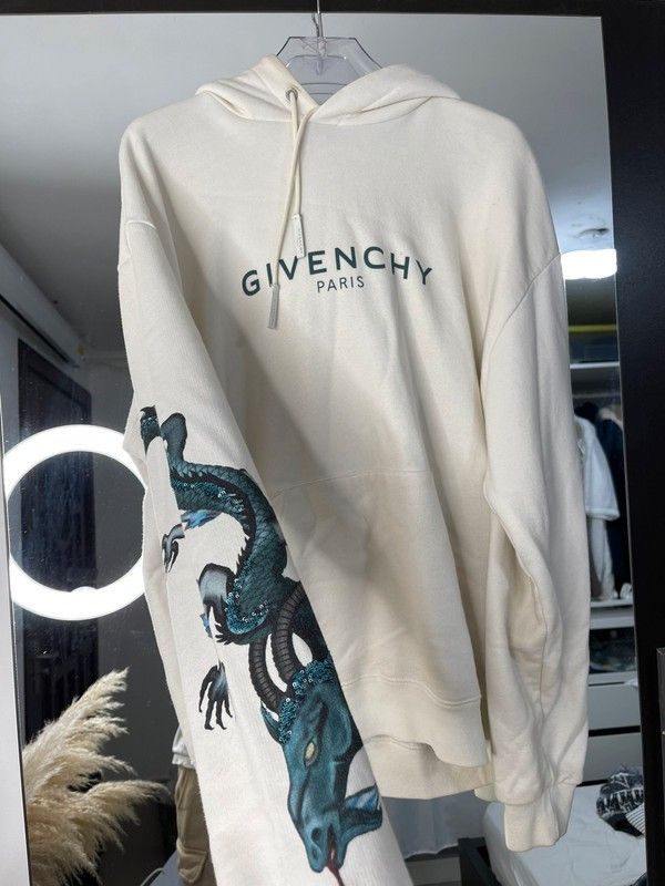Givenchy white top dragon hoodie