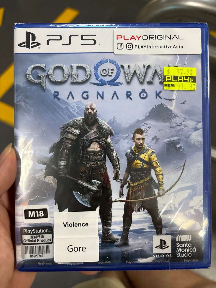 God of war ragnarok (Disc ver), Video Gaming, Video Games, PlayStation