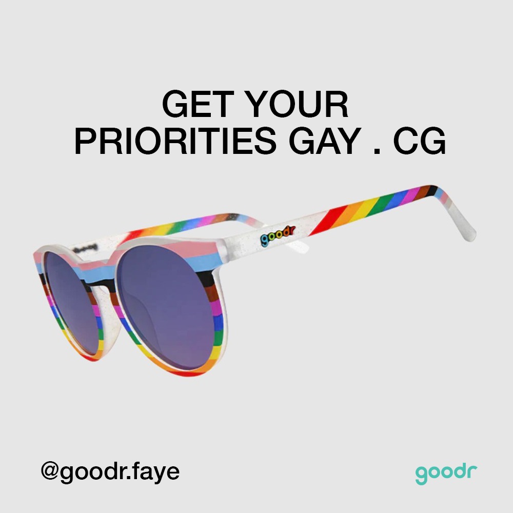 Goodr CG Polarized Lenses . Get Your Priorities Gay Men s Fashion