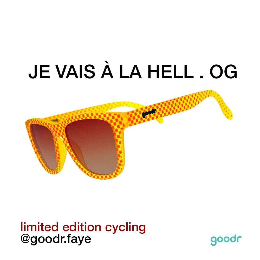 Goodr OG Polarized Sunglasses . Je Vais À L Hell, Men's Fashion, Watches &  Accessories, Sunglasses & Eyewear on Carousell
