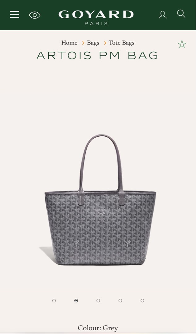 Goyard artois bag price hot sale