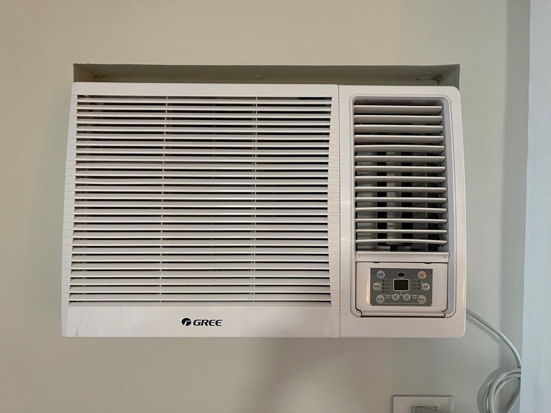 Gree 1.5HP inverter window type aircon with remote (Category: Air Conditioning and Heating) located in Pasig City. Submitted by ecrz19 (Listing ID 1275279073, Image 1). Description: Gree 1.5HP inverter window type air conditioner Purchased last 2021 but used for less than a year in total, most of the time it is being unused as there is no one in the condo. Dimensions: 65.5cm W x 43cm H Reason for selling: disposing at is is not being utilized. Yo