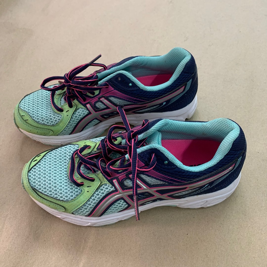 Green Sneakers ASICS USA Women s Fashion Footwear Sneakers on