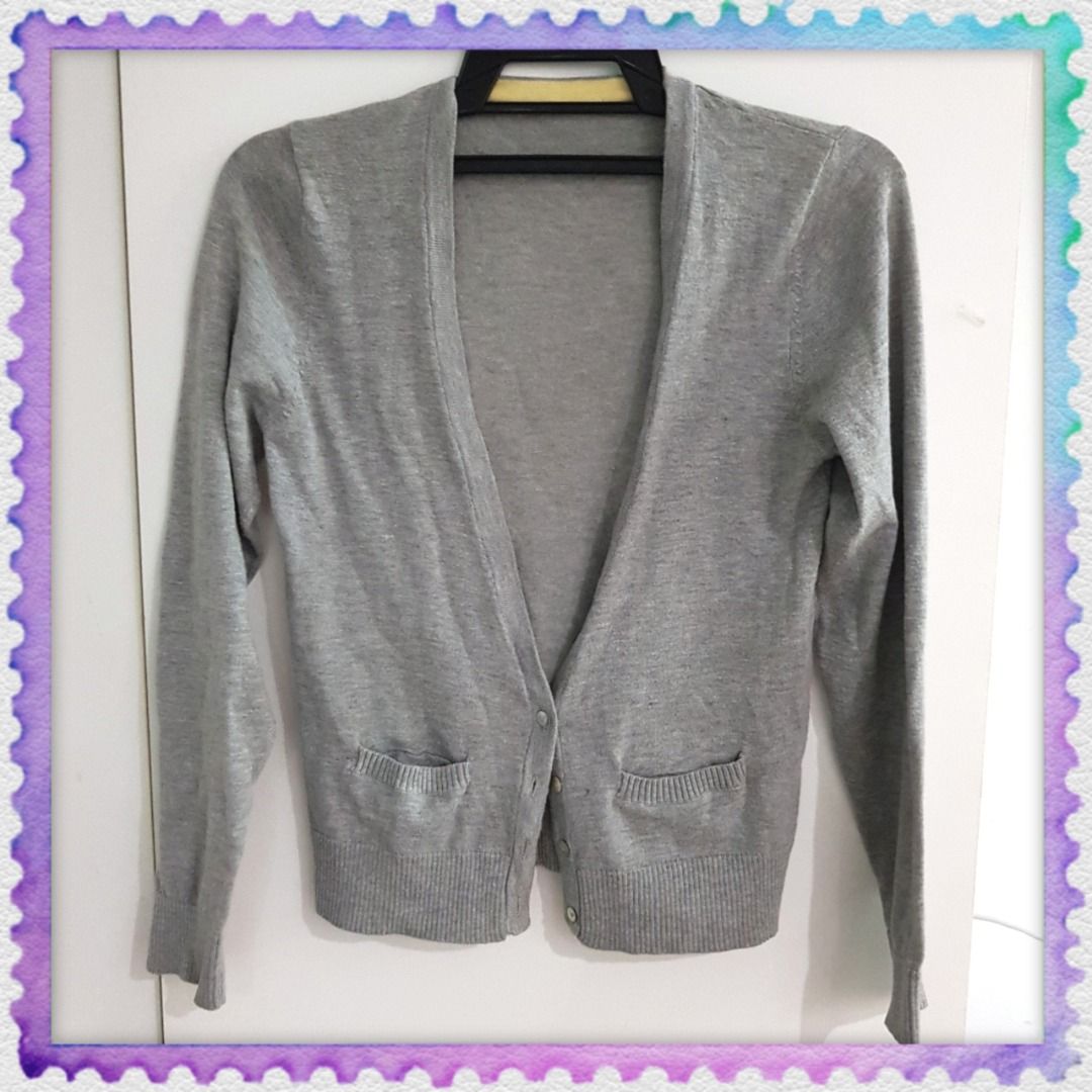 Grey cardigan jacket womens, Women's Fashion, Coats, Jackets and