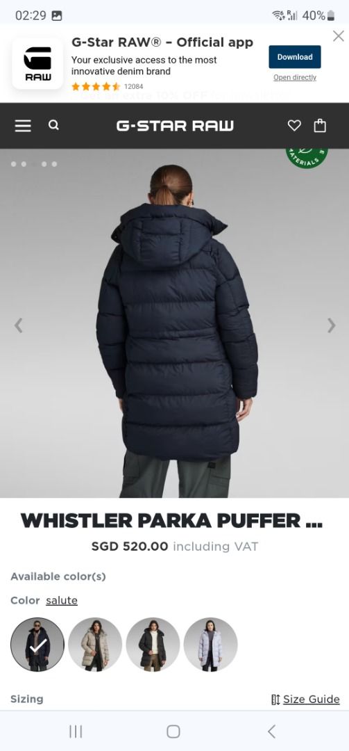 G star raw new arrivals parka jacket