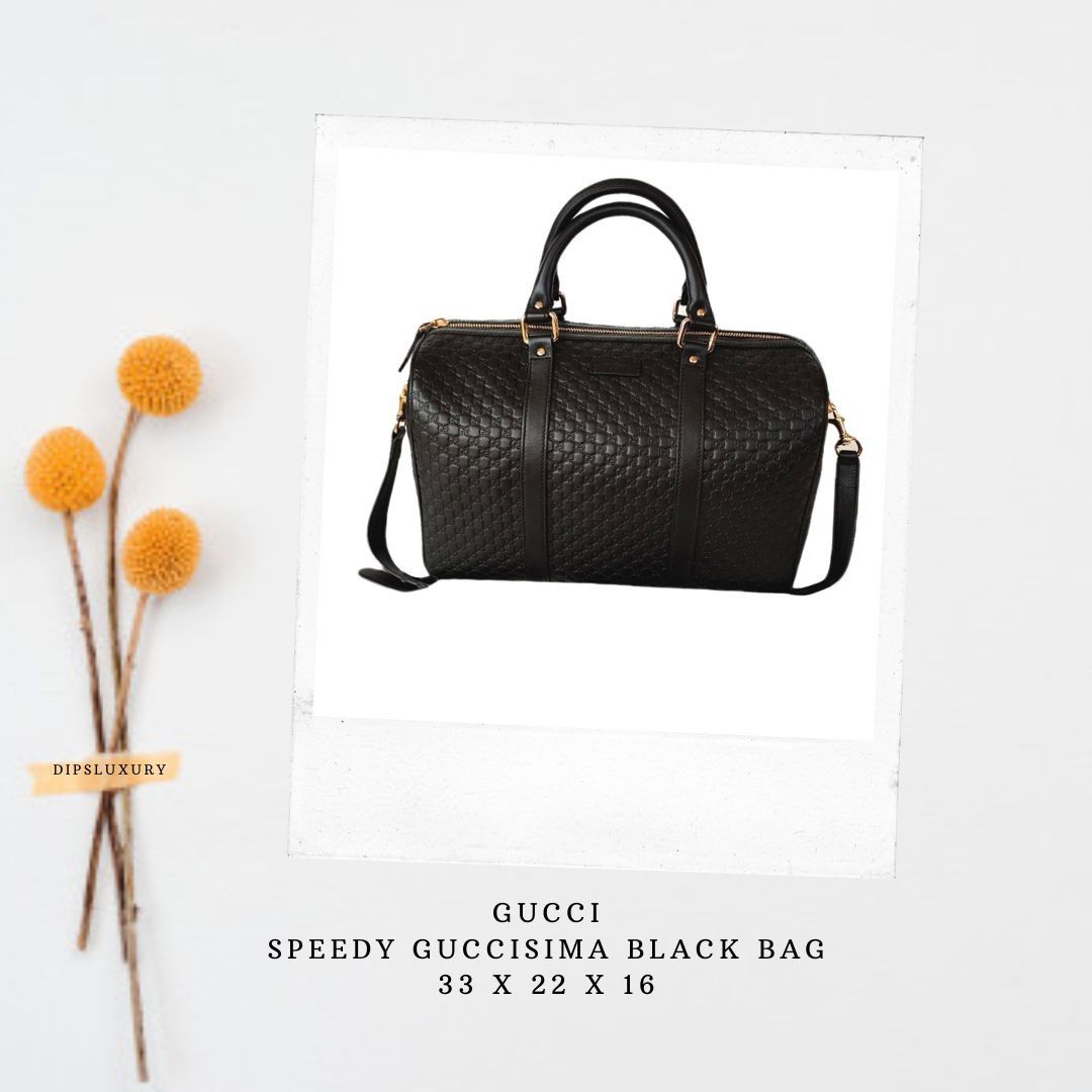 Gucci speedy store bag black