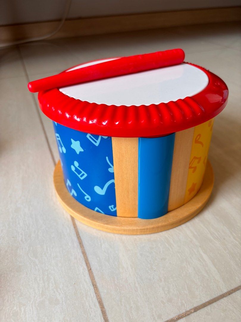 Hape double sided drum cheap