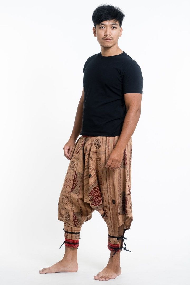 Harem pants with ankle straps hot sale