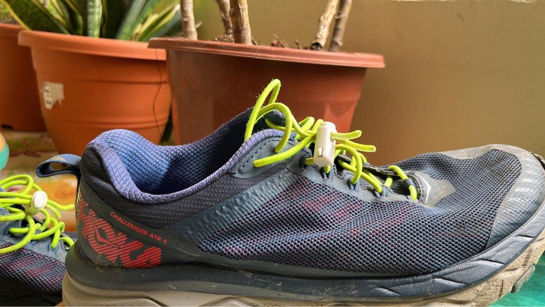 Heavily Used Hoka One One Trail Running Shoes Men s Fashion