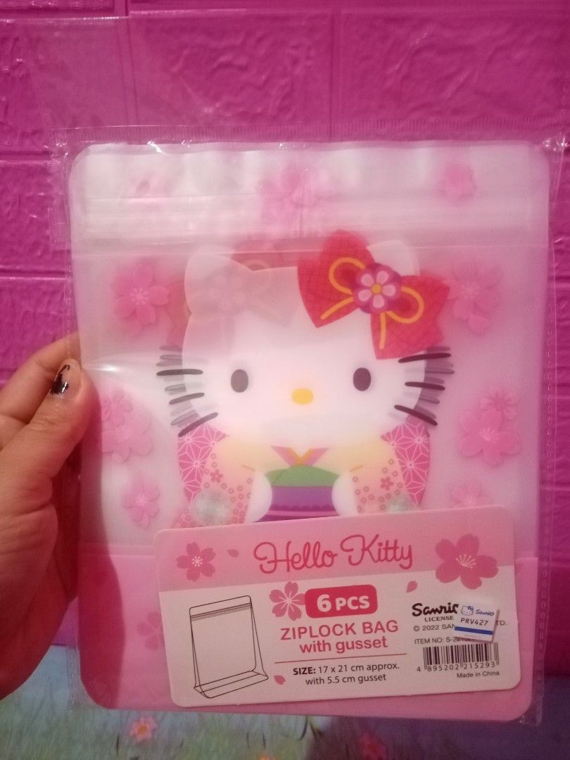 HELLO KITTY ZIPLOCK BAG, Furniture & Home Living, Security & Locks
