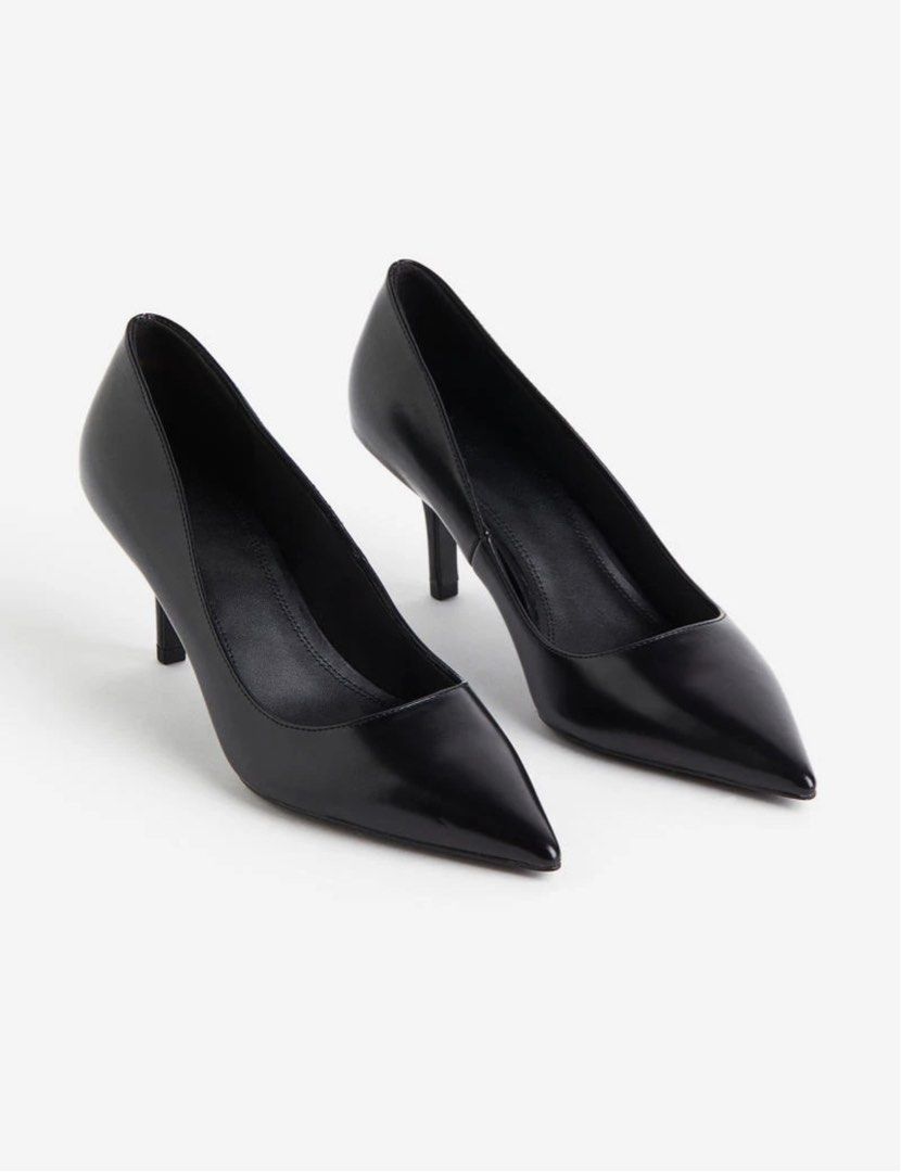 H and m shop black pumps