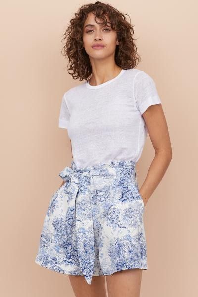 Paper bag sales shorts h&m