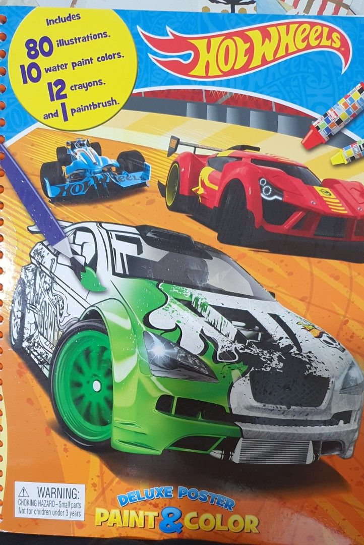 Hot Wheels colouring book, Hobbies & Toys, Stationery & Craft, Art ...