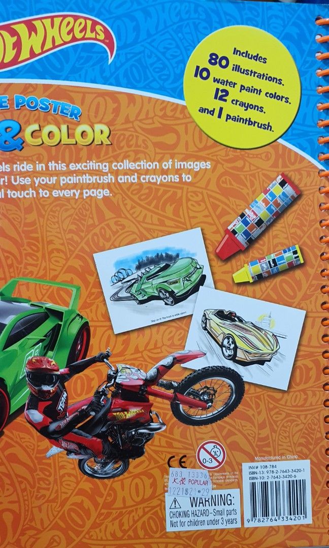 Hot Wheels colouring book, Hobbies & Toys, Stationery & Craft, Art ...