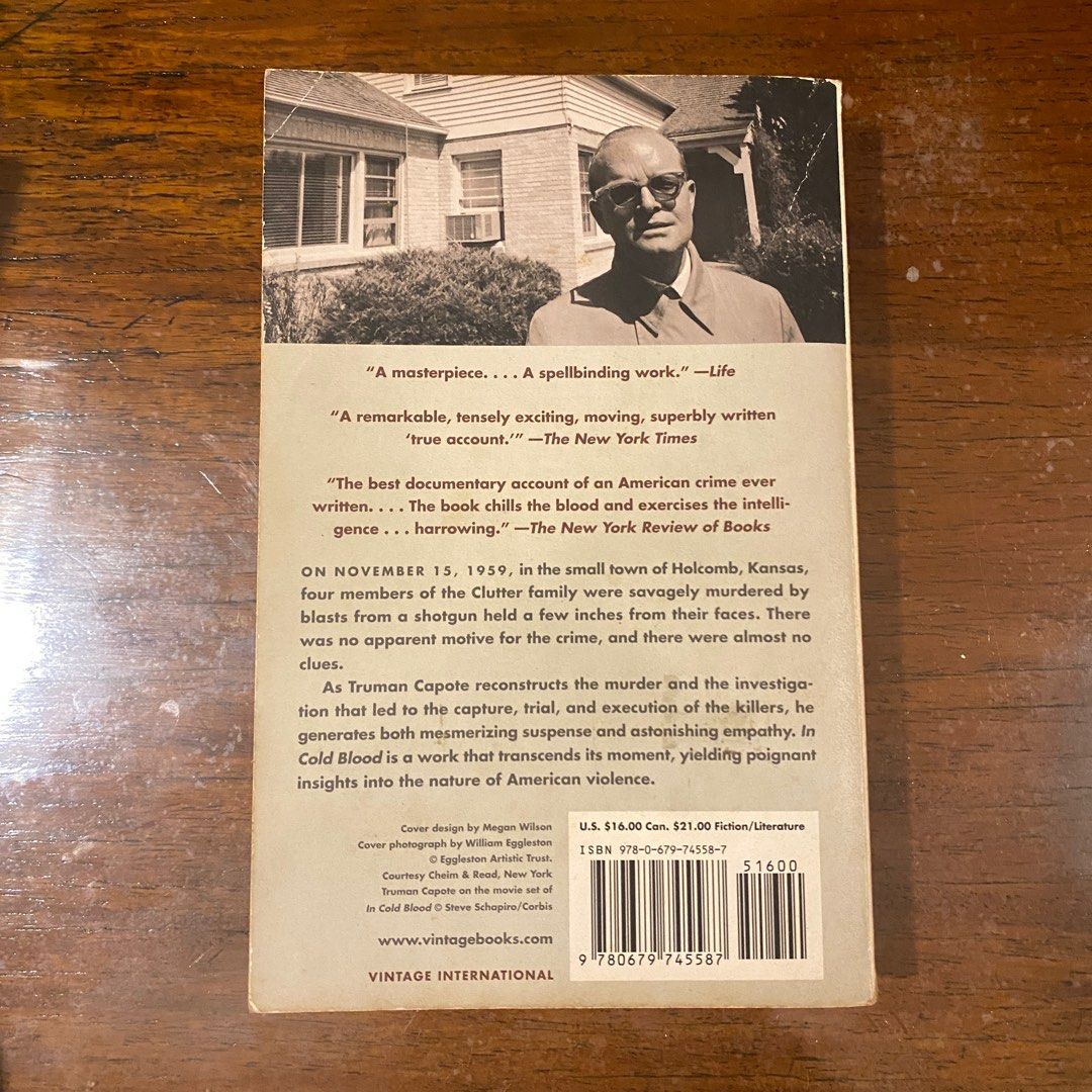 In Cold Blood by Truman Capote, Hobbies & Toys, Books & Magazines