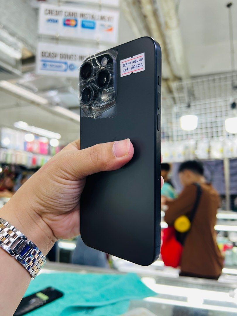 Iphone 15 Pro Max 256gb HK FU (Category: iPhone 15 Series) located in San Juan City. Submitted by javedsgadgetshop (Listing ID 1275381142, Image 2). Description: OPEN FOR INSTALLMENT VIA CREDIT CARD/GGIVES & SWAP/TRADE-IN! WE BUY AND SELL ( ANYKINDS OF UNIT BINIBILI PO NAMIN)! PTPA : Padelete po f bawal Read ❗️Onhand ‼️ Iphone 15 promax (Dualsim •256gb •HK Variant •Good batt health •Factory Unlock •95% Smoothness •No hidden issue | No Repaired •1