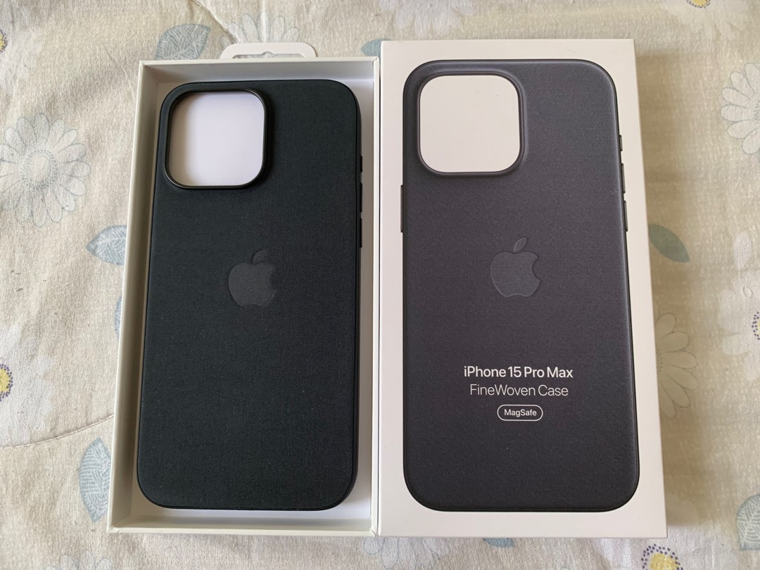 iPhone 15 pro max FineWoven case with MagSafe Black, Mobile Phones & Gadgets, Mobile & Gadget