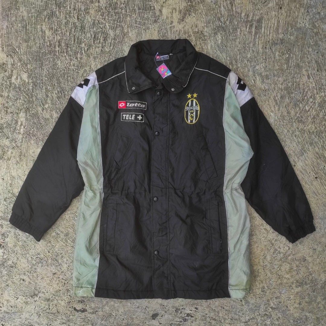JAKET JUVENTUS FC ITALY ITALIA LOTTO RUNNING WINDBREAKER COACH