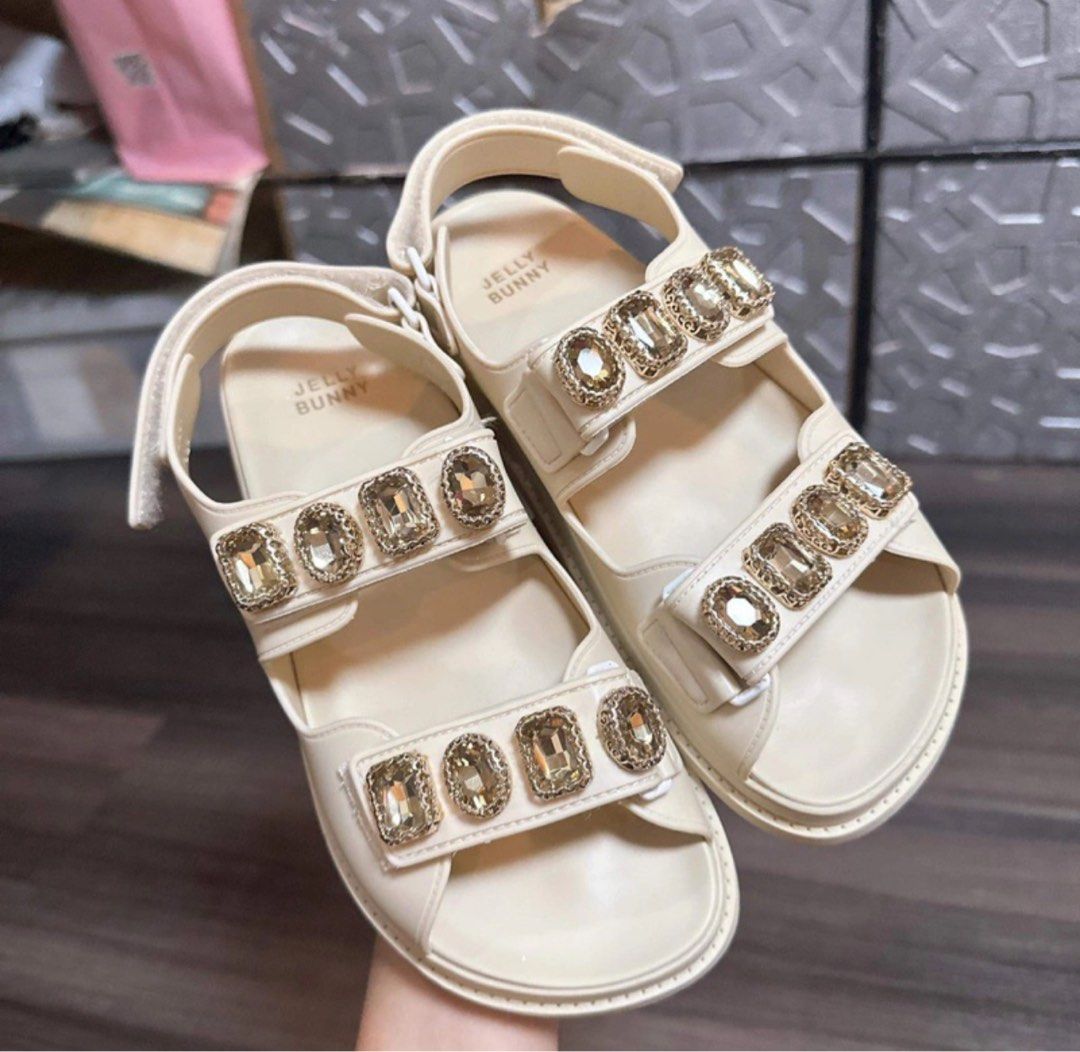 Jelly Bunny Cato Crystal Sandal Women s Fashion Footwear