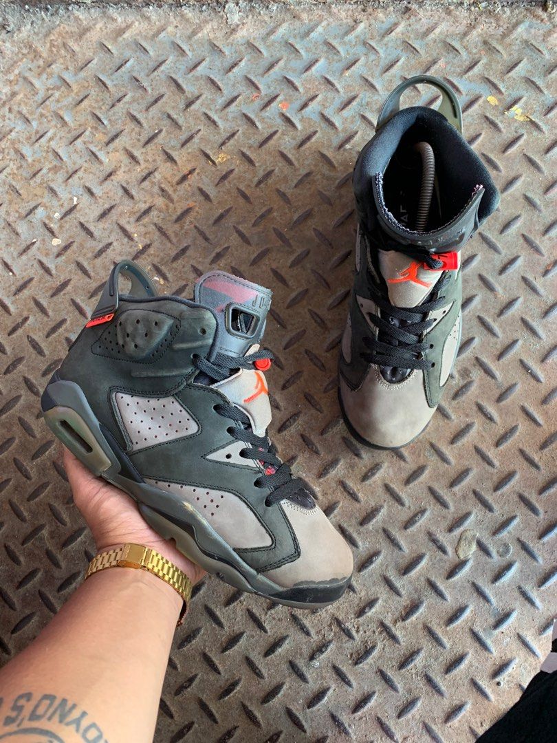 Jordan 6 paris deals saint germain on feet