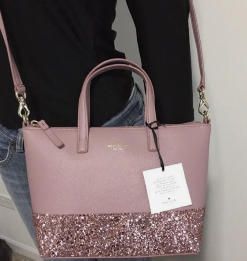 Glitter clutch bag Kate Spade Pink in Glitter - 22501968