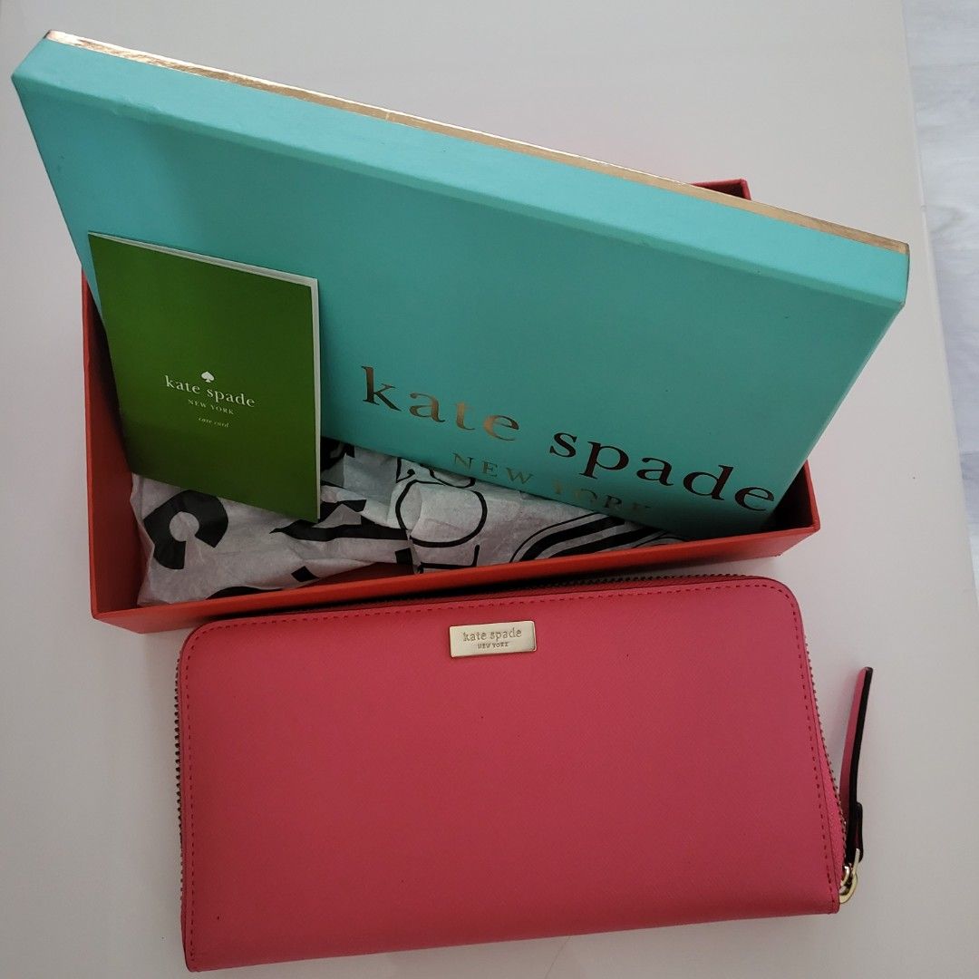 Kate spade new york laurel way neda saffiano leather zip around wallet sales