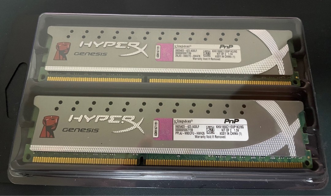 Kingston Hyper X DDR3 RAM 8GB pack, Computers Tech, Parts