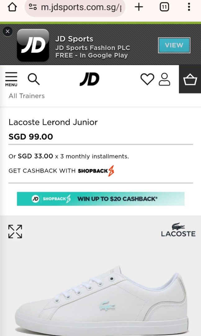 Lacoste lerond pink new arrivals