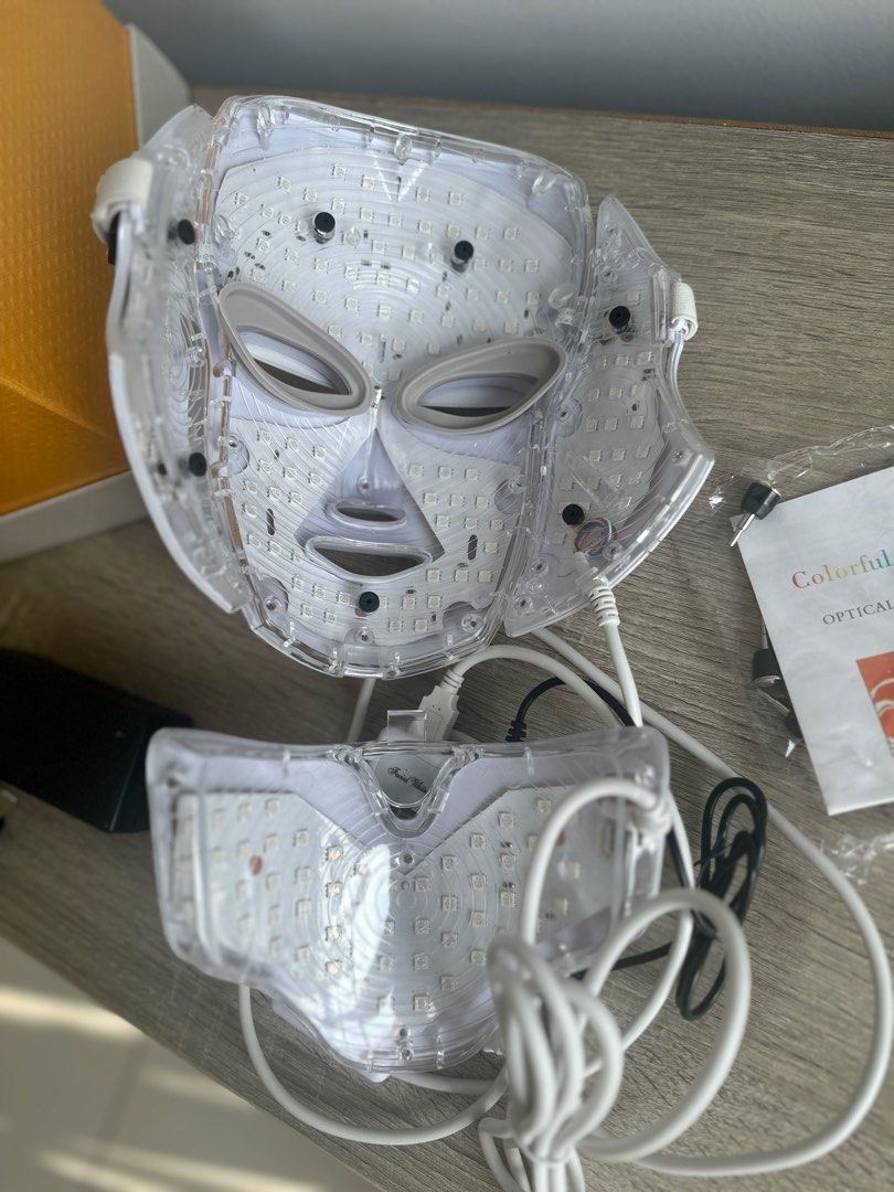 LED FACE NECK BEAUTY MASK, Beauty & Personal Care, Face, Face Care on