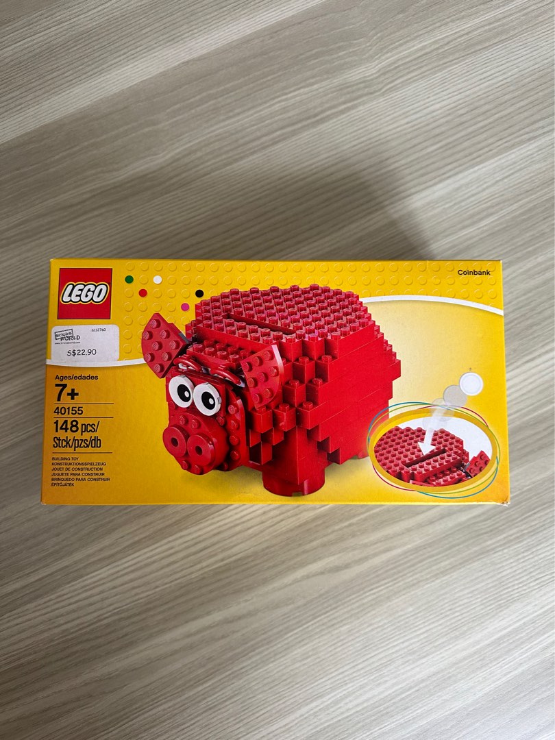 Lego 40155 red piggy bank Hobbies Toys Toys Games on Carousell