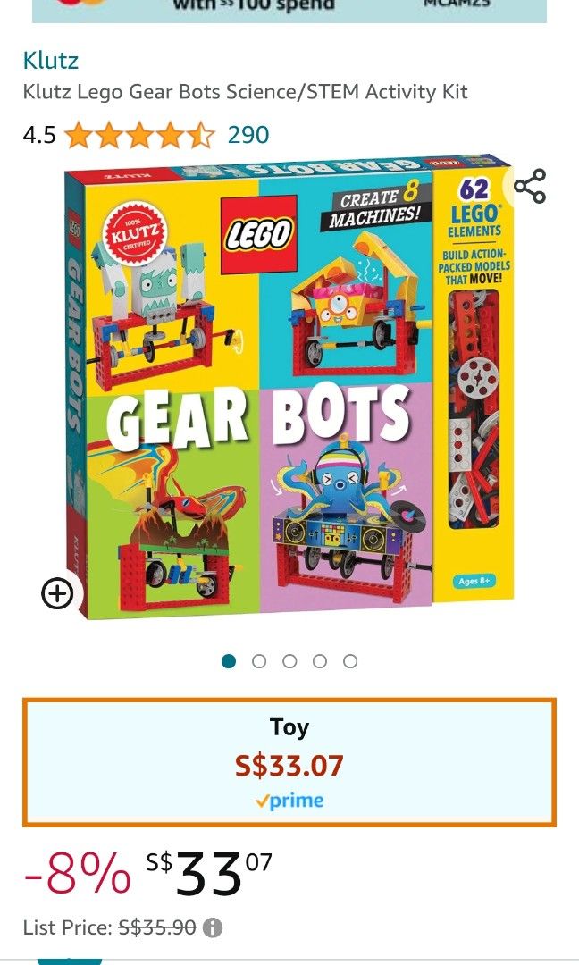Lego gear 2025 bots kit