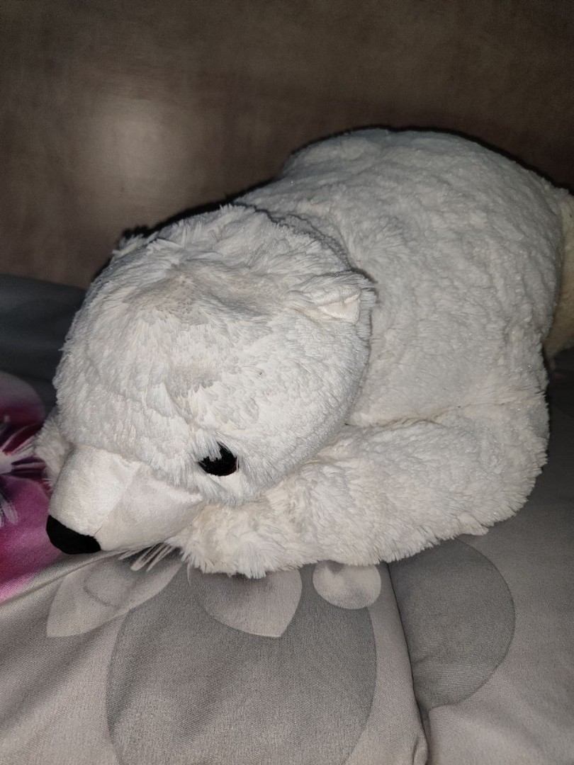 SNUTTIG Soft toy, white polar bear, 11 ½ - IKEA