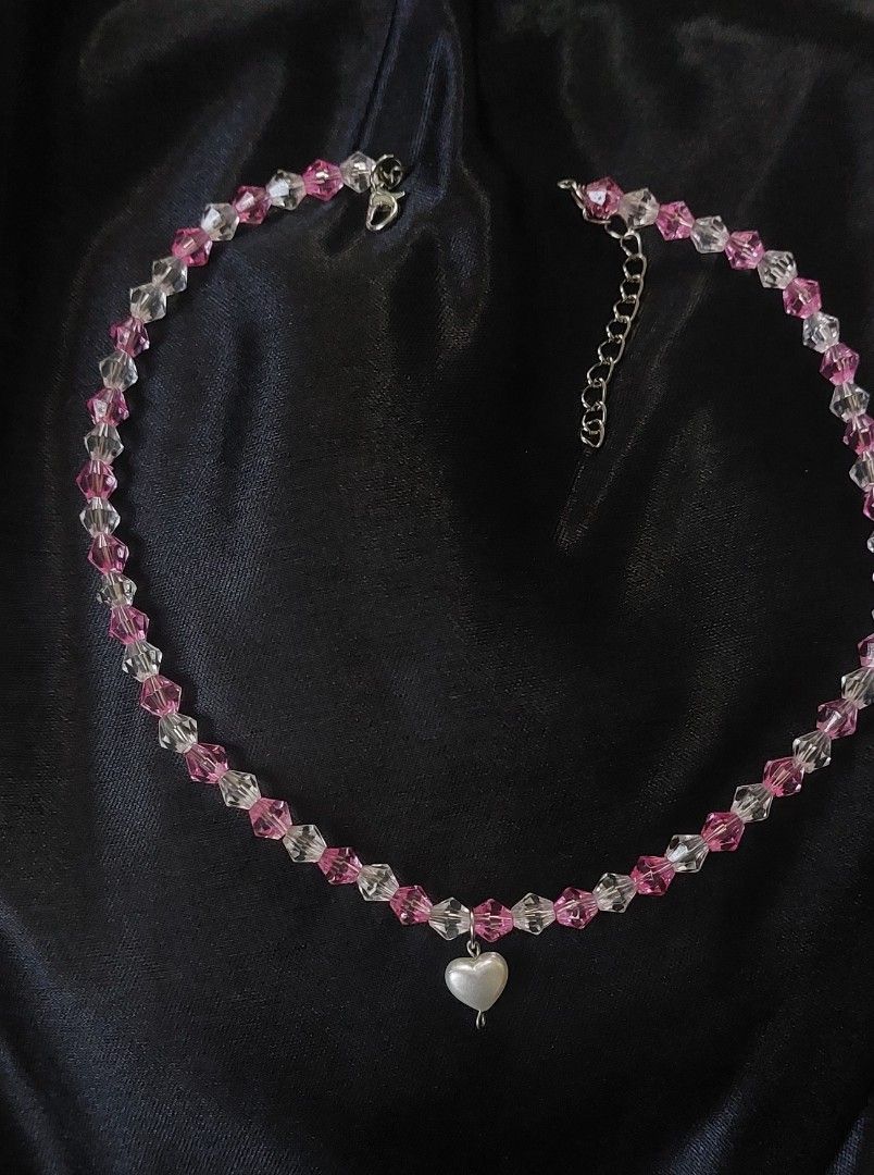 Jewelry, Pink Coquette Dollete Necklace