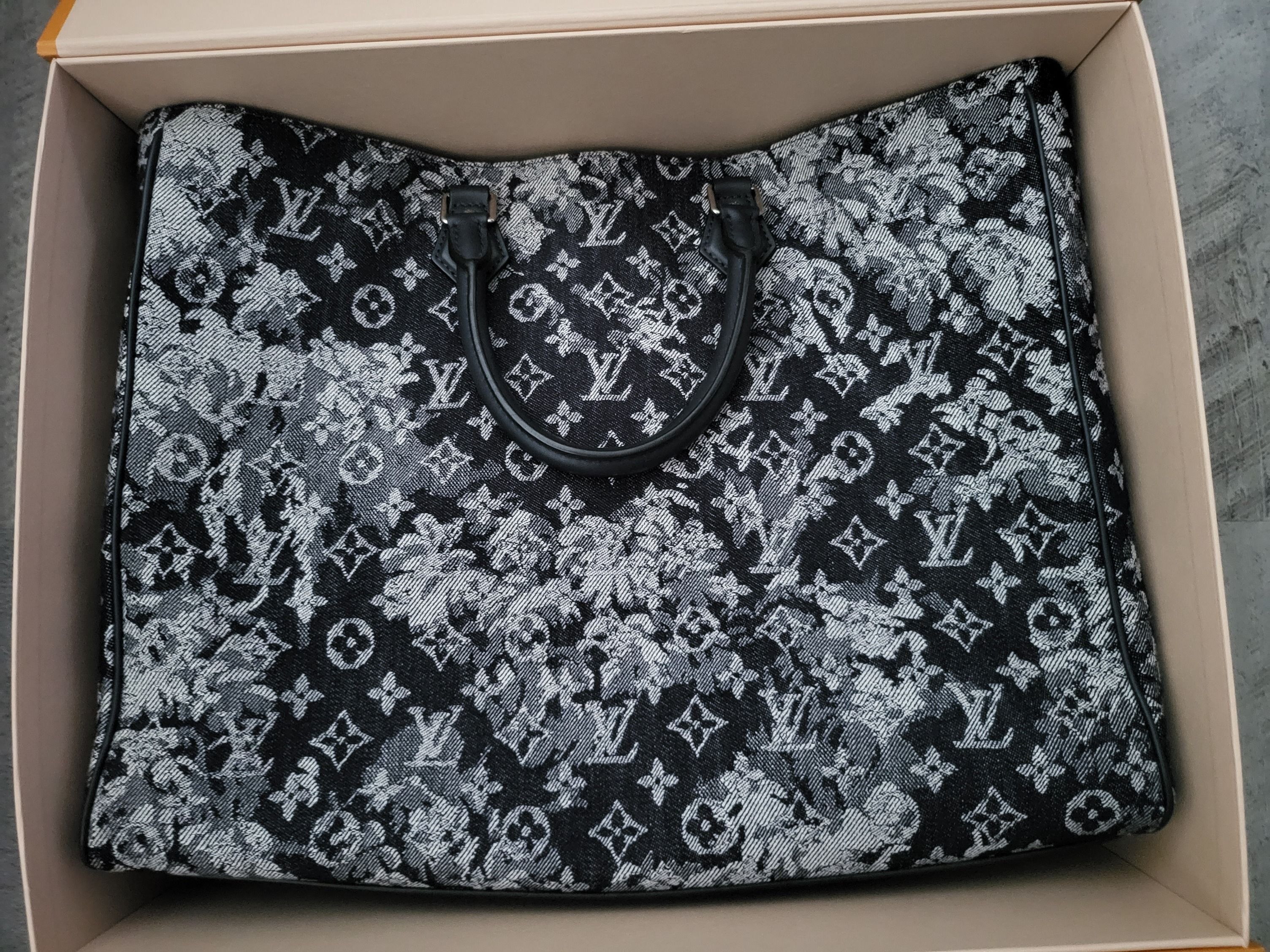 LOUIS VUITTON Monogram Tapestry Grand Sac Bleu tote bag M57284