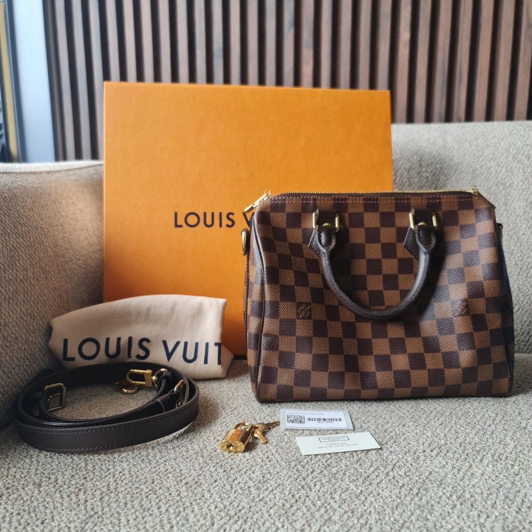 Damier ebene clearance speedy bandouliere 25