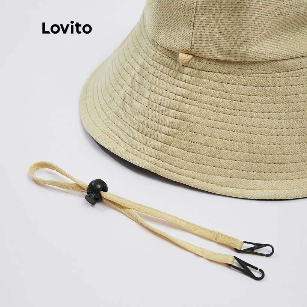 Lovito Casual Plain Basic Sun Protection Hats for Women LFA11708