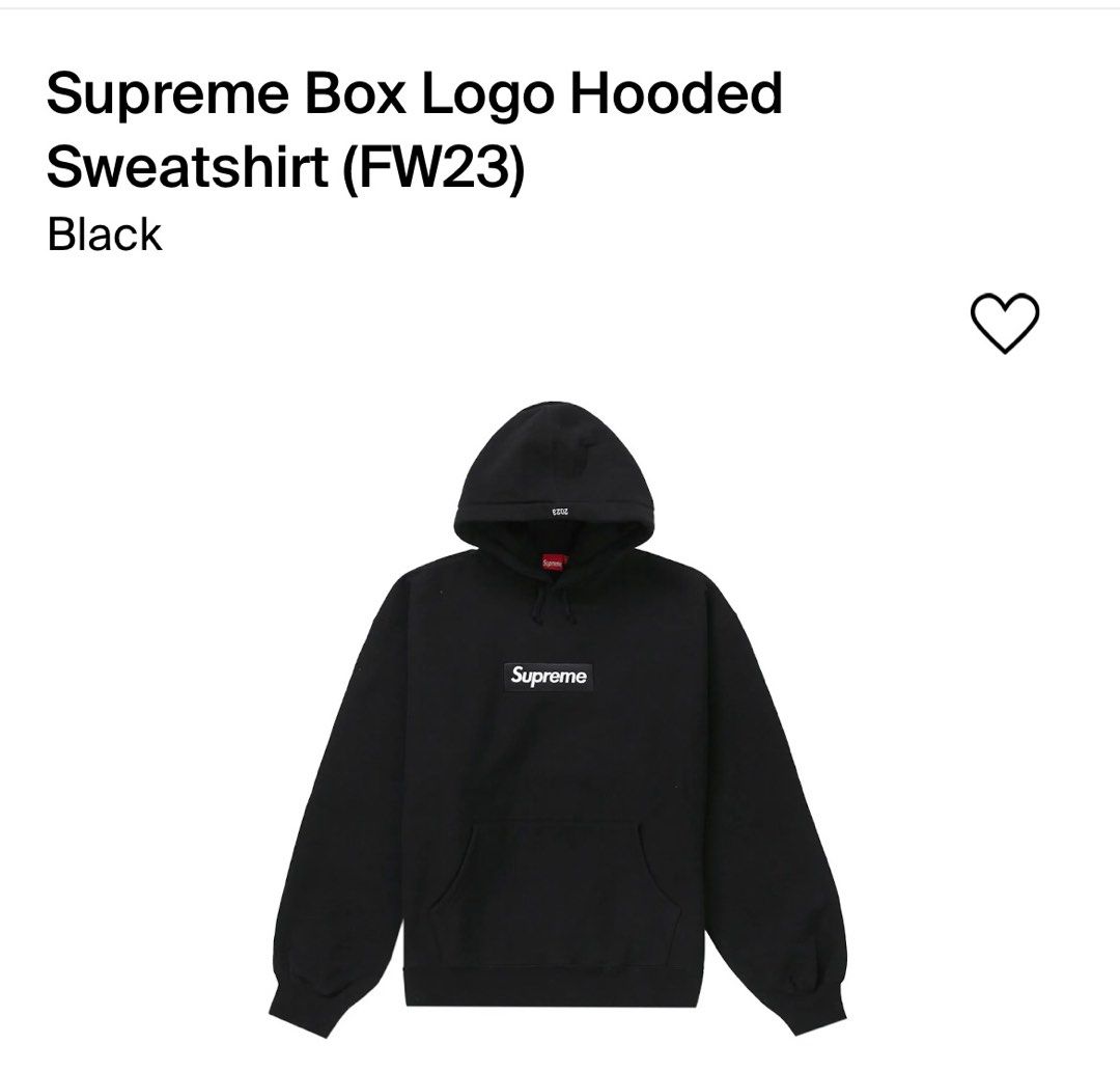 L Supreme Box Logo Hooded Sweatshirt Grey Men s Fashion Coats