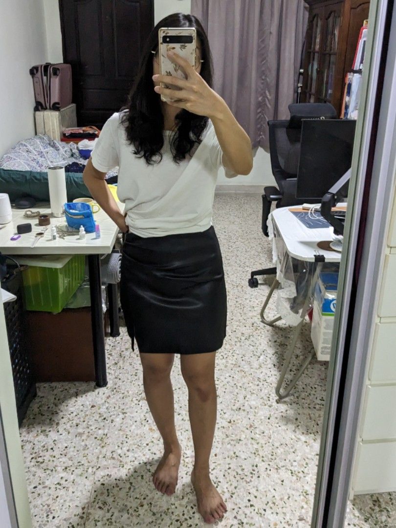 Faux leather skirt mango hotsell