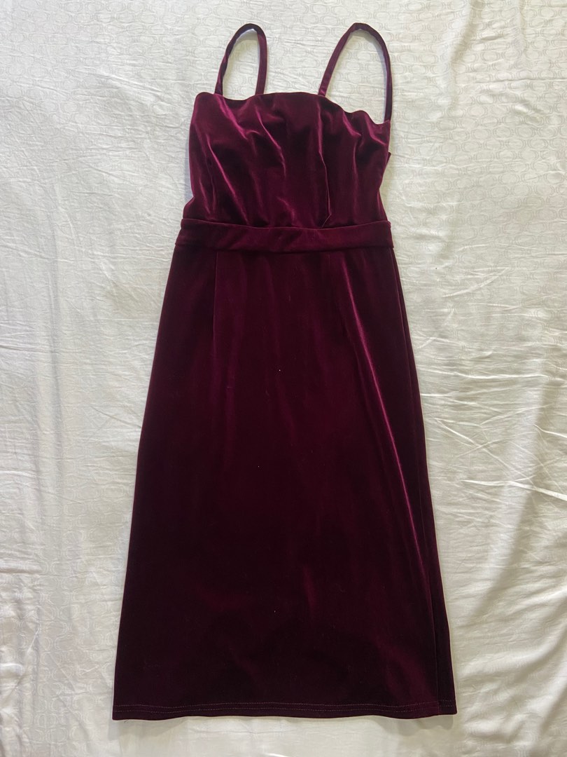 Maroon going cheap out dress