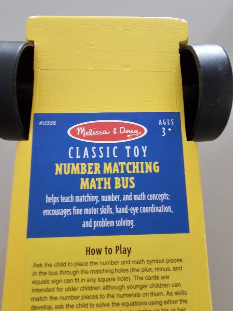 Melissa and store doug math bus
