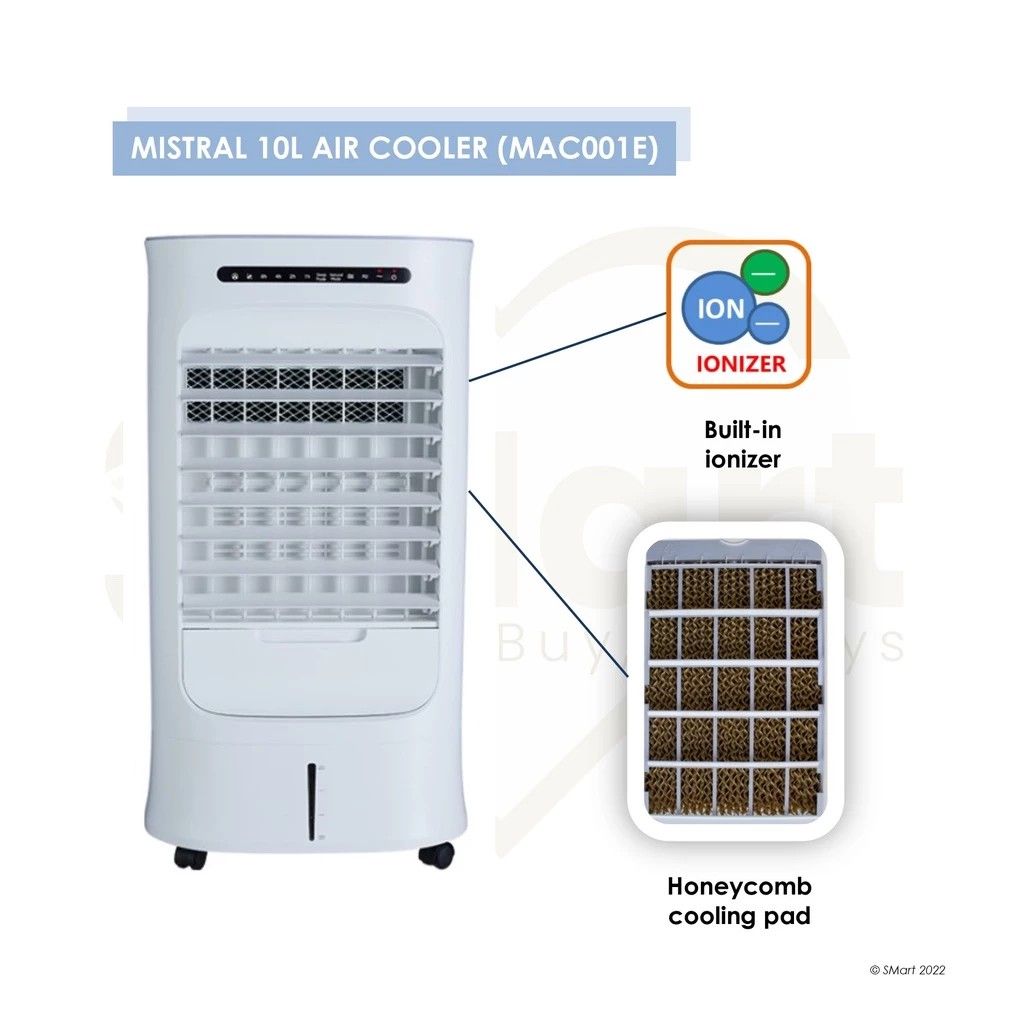 Mistral 10L Air Cooler with Remote Control