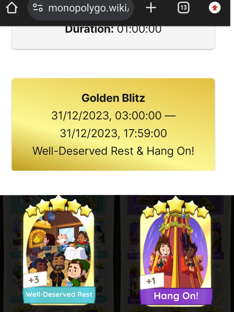 Monopoly go golden blitz event 5 stars gold stickers well deserved